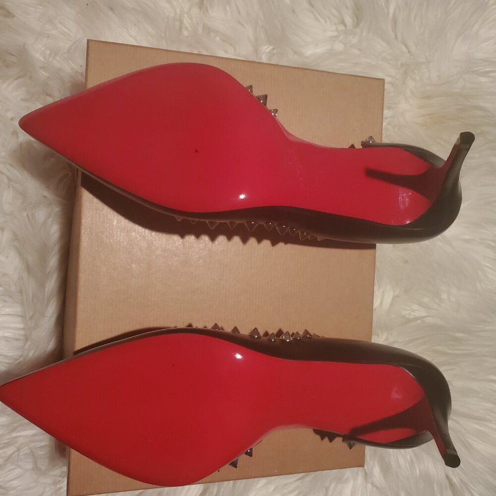 Christian Louboutin IRISHELL 85 NAPPA SHINY BK65 BLACK/SILVER (size 41) - Picture 4 of 9